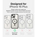 Ringke iPhone 15 Plus Case Fusion Bold Magnetic Matte Clear/ Black - Magnetic<<<Accessories<<<Основна<<<DunaXML