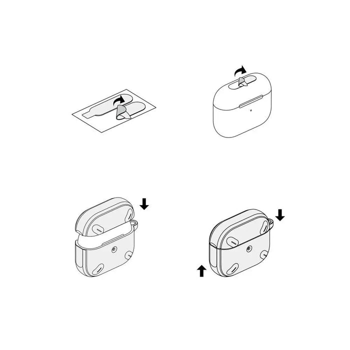 Ringke Onyx case for AirPods Pro 2 armored case for headphones gray - Cell phone cases and covers<<<HurtelXML