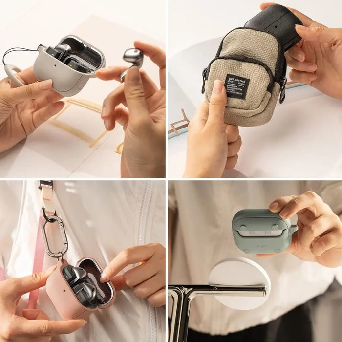 Ringke Onyx MagSafe Case for Samsung Galaxy Buds 3 / 3 Pro - Gray - Cell phone cases and covers<<<HurtelXML