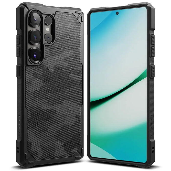 Ringke Rugged Gear Case for Samsung Galaxy S25 Ultra - Black Camo - Cell phone cases and covers<<<HurtelXML