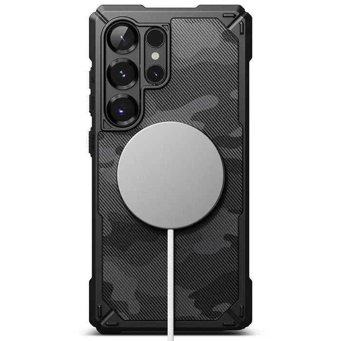 Ringke Rugged Gear MagSafe Case for Samsung Galaxy S25 Ultra - Black Camo - Cell phone cases and covers<<<HurtelXML