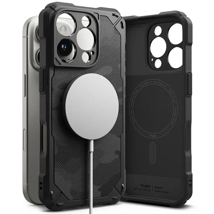Ringke Rugged Gear MagSafe iPhone 16 Pro Max Case - Black - Cell phone cases and covers<<<HurtelXML