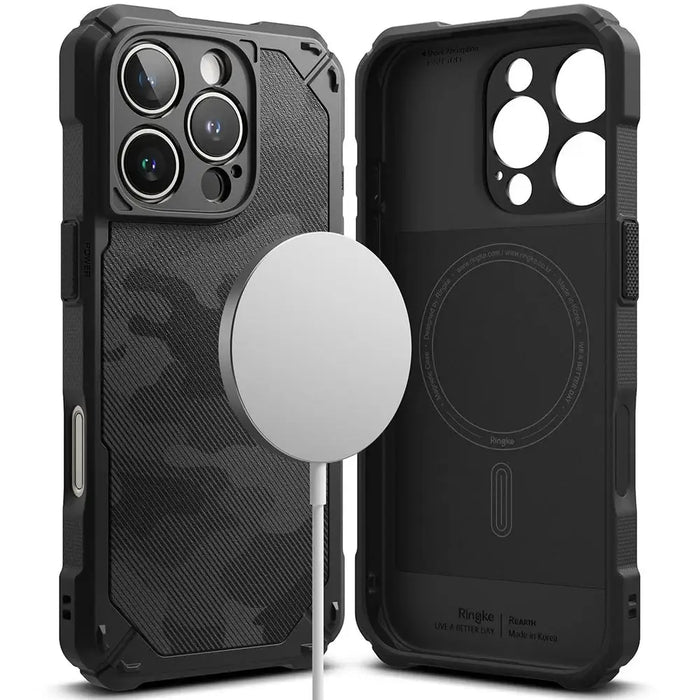 Ringke Rugged Gear MagSafe iPhone 16 Pro Max Case - Black - Cell phone cases and covers<<<HurtelXML