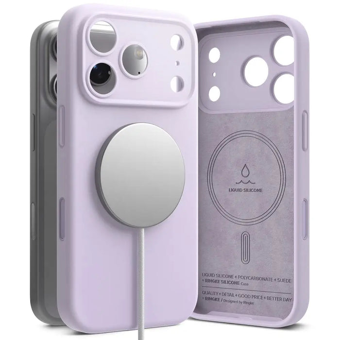 Ringke Silicone Magnetic MagSafe Case for iPhone 17 Pro Max - Purple - Cell phone cases and covers<<<HurtelXML