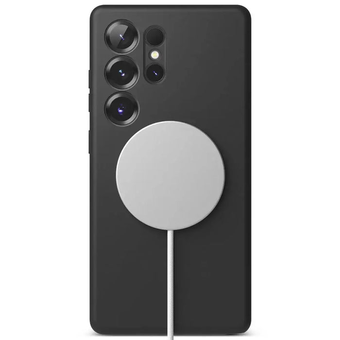 Ringke Silicone MagSafe Case for Samsung Galaxy S25 Ultra - Black - Cell phone cases and covers<<<HurtelXML