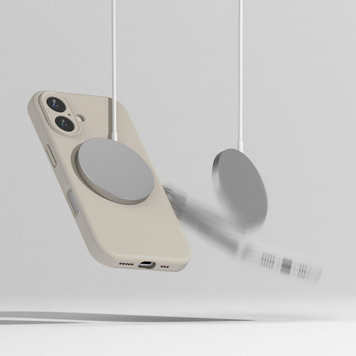 Ringke Silicone MagSafe iPhone 16 Case - Beige - Cell phone cases and covers<<<HurtelXML&&&iPhone