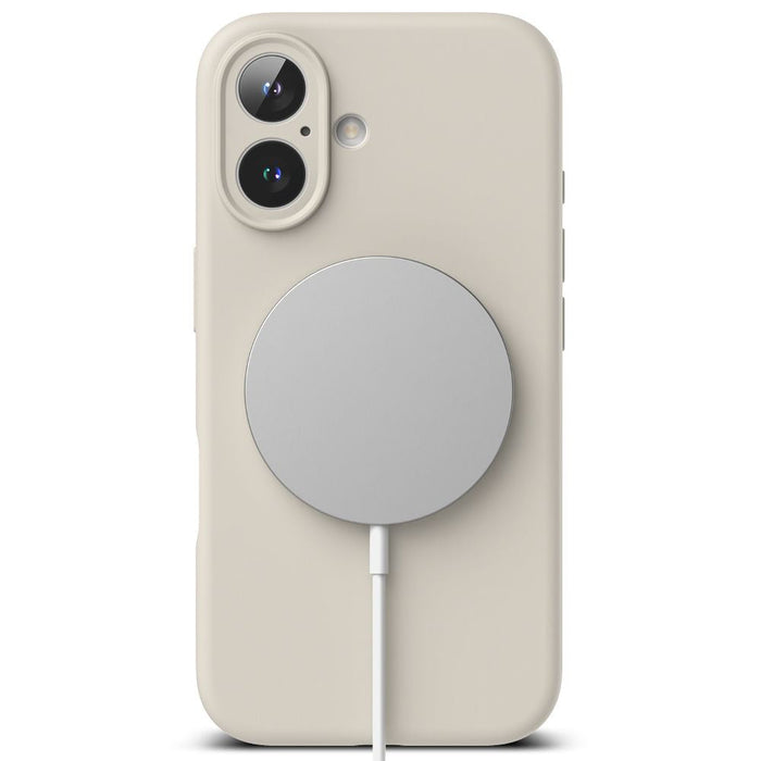 Ringke Silicone MagSafe iPhone 16 Case - Beige - Cell phone cases and covers<<<HurtelXML&&&iPhone