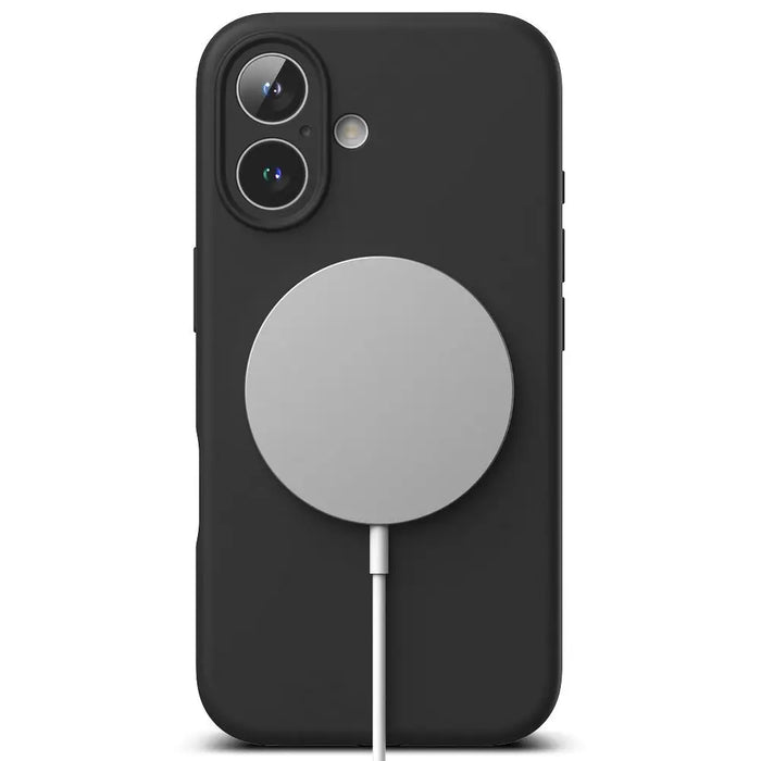 Ringke Silicone MagSafe iPhone 16 Case - Black - Cell phone cases and covers<<<HurtelXML&&&iPhone