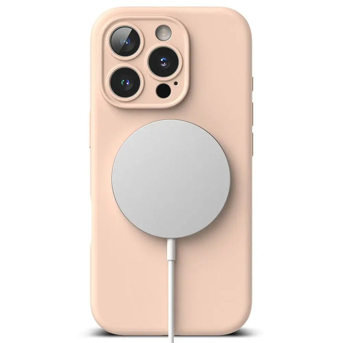 Ringke Silicone MagSafe iPhone 16 Pro Case - Pink - Cell phone cases and covers<<<HurtelXML&&&iPhone 16