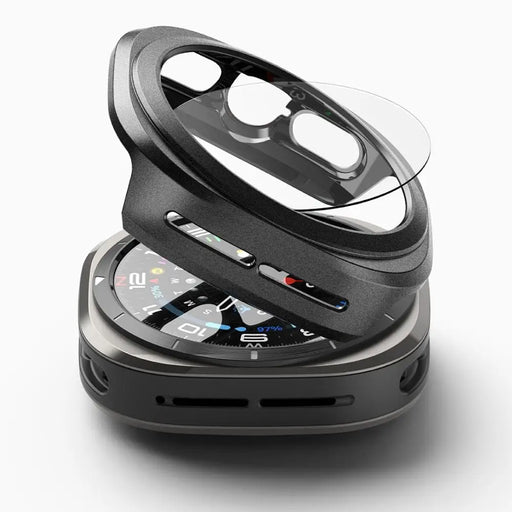 Ringke Slim & Tempered Glass Case + Glass Set for Samsung Galaxy Watch Ultra 47mm - Black - Cell phone cases