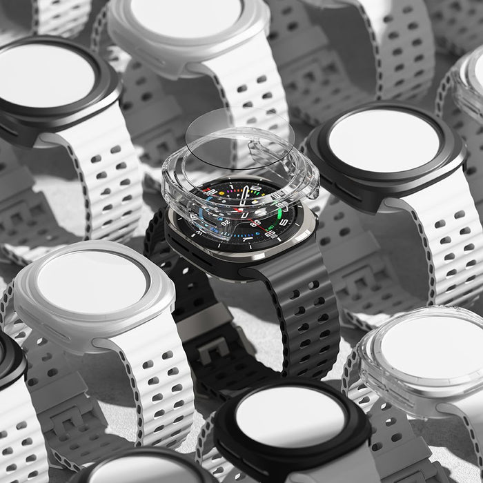 Ringke Slim &amp; Tempered Glass Case + Glass Set for Samsung Galaxy Watch Ultra 47mm - Transparent