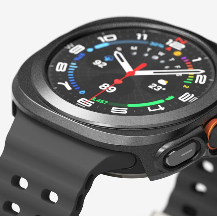 Ringke Slim &amp; Tempered Glass Case + Glass Set for Samsung Galaxy Watch Ultra 47mm - Black