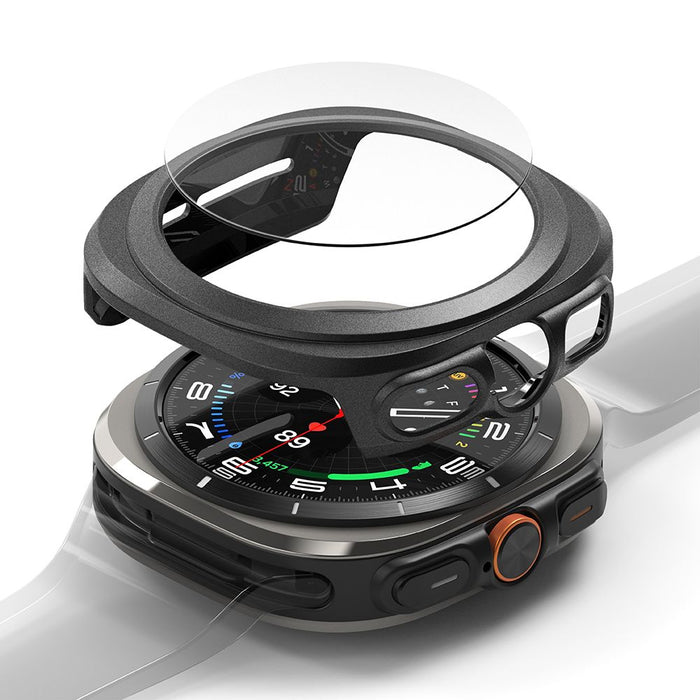Ringke Slim &amp; Tempered Glass Case + Glass Set for Samsung Galaxy Watch Ultra 47mm - Black