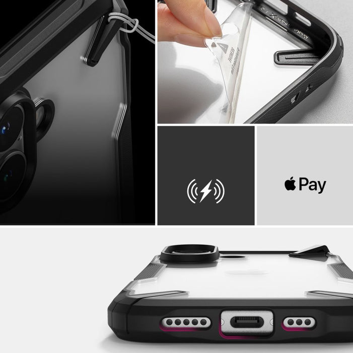 Ringke Fusion X iPhone 16 Case - Black