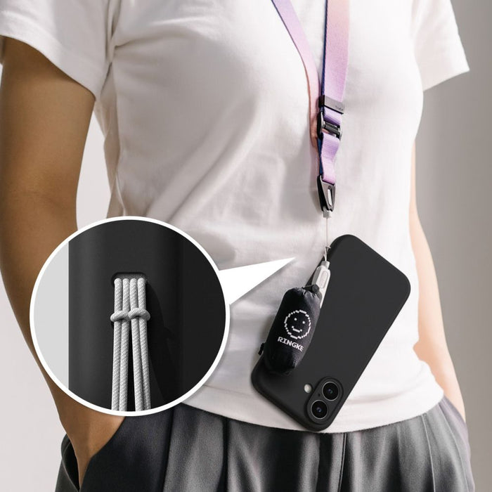 Ringke Silicone MagSafe iPhone 16 Case - Black
