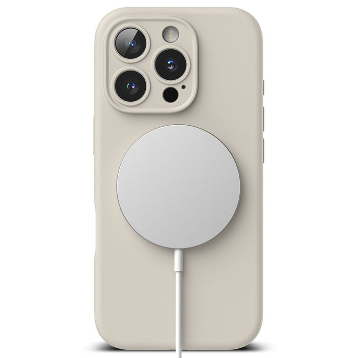 Ringke Silicone MagSafe iPhone 16 Pro Case - Beige