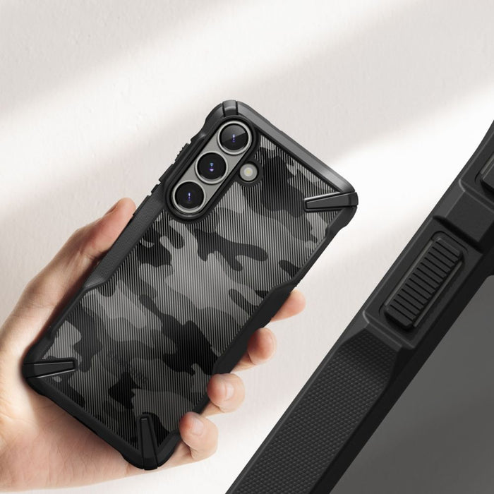 Ringke Fusion X Case for Samsung Galaxy S25+ - Black Camo