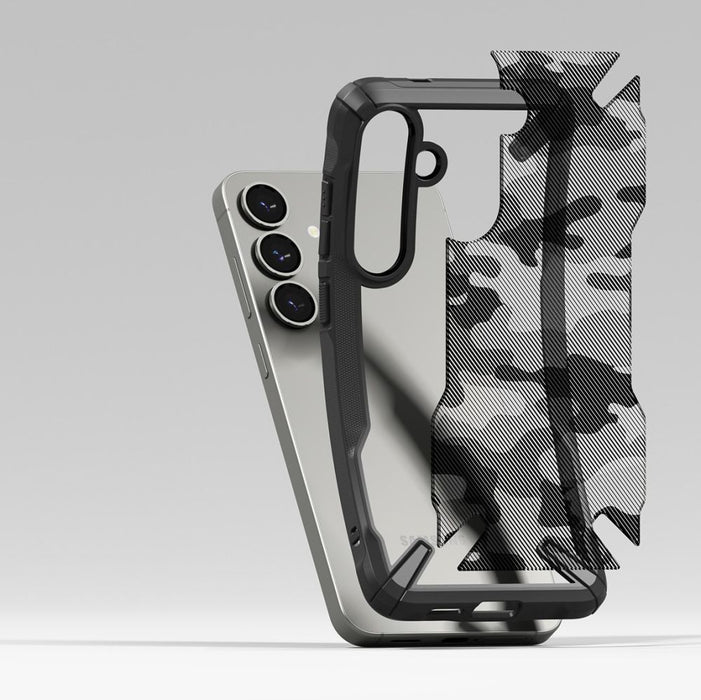 Ringke Fusion X Case for Samsung Galaxy S25+ - Black Camo