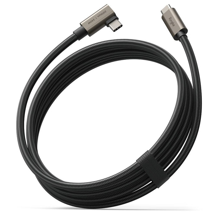 Ringke 3.2 gen. 2x2 USB-C, PD 3.1 240W 2m angled cable - black