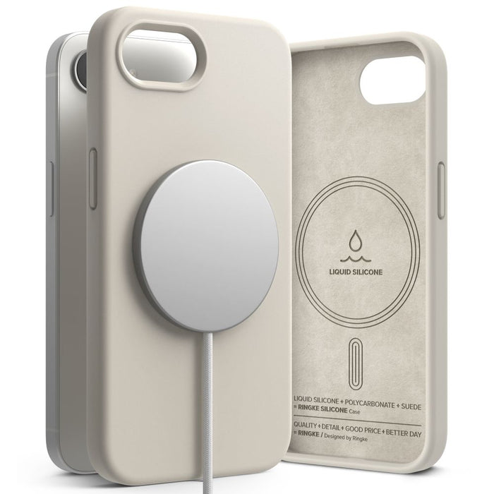 Ringke Silicone Magsafe Case for iPhone 16e / 17e - Beige