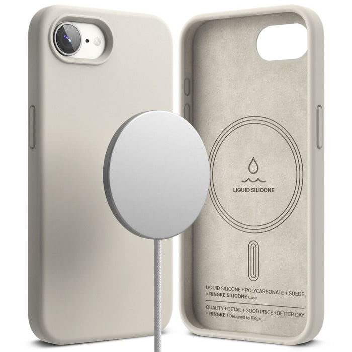 Ringke Silicone Magsafe Case for iPhone 16e / 17e - Beige