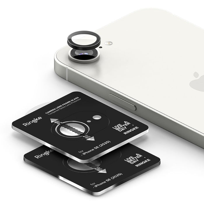 Ringke Camera Frame Protector 2-pack for iPhone 16e / 17e - Black