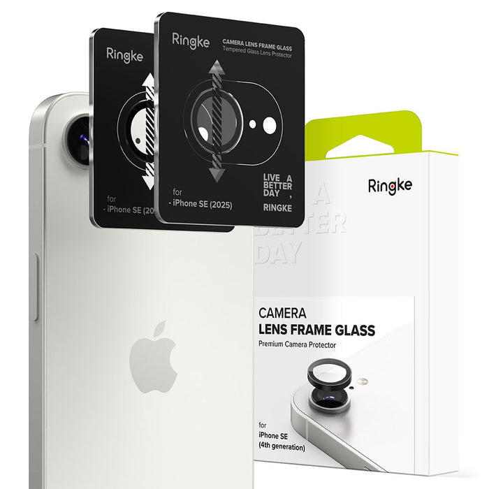 Ringke Camera Frame Protector 2-pack for iPhone 16e / 17e - Black