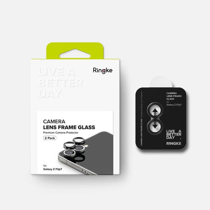 Ringke Camera Frame Protector 2-pack for Samsung Galaxy Z Flip 7 - Black