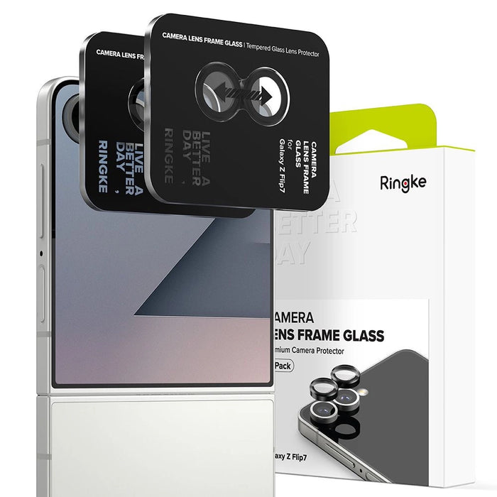 Ringke Camera Frame Protector 2-pack for Samsung Galaxy Z Flip 7 - Black