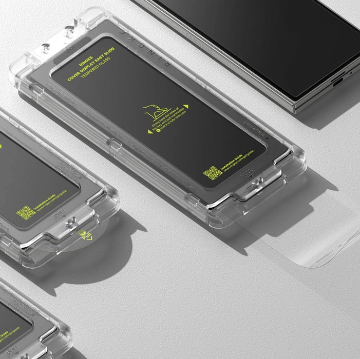 Ringke Cover Display Easy Slide Tempered Glass 2-pack for Samsung Galaxy Z Fold 7 - Transparent