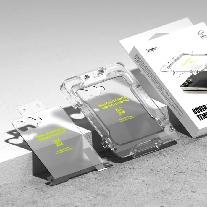 Ringke Cover Display Easy Slide Tempered Glass 2-pack for Samsung Galaxy Z Flip 7 - Transparent