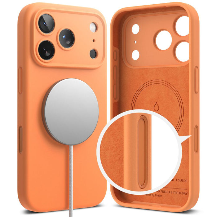 Ringke Silicone Magnetic MagSafe Case for iPhone 17 Pro Max - Orange