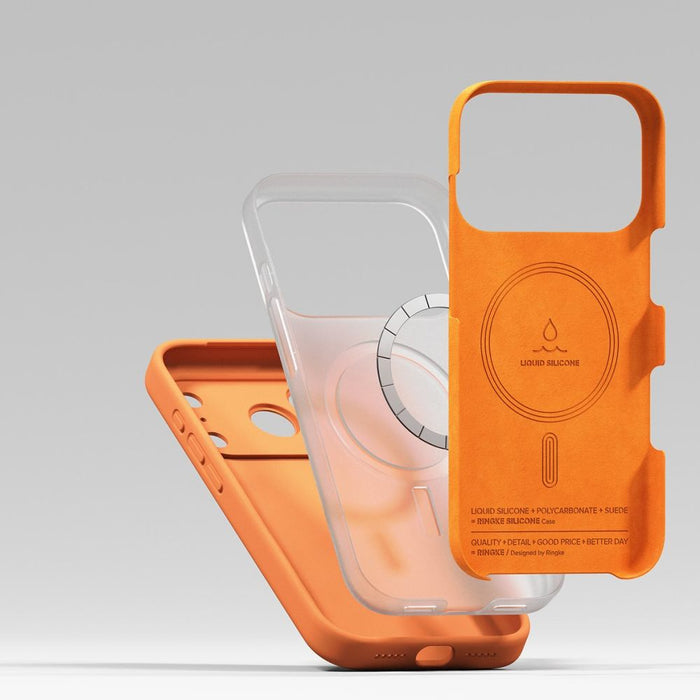 Ringke Silicone Magnetic MagSafe Case for iPhone 17 Pro - Orange