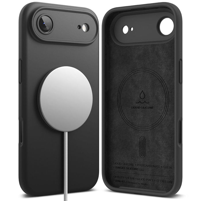 Ringke Silicone Magnetic MagSafe Case for iPhone 17 Air - Black