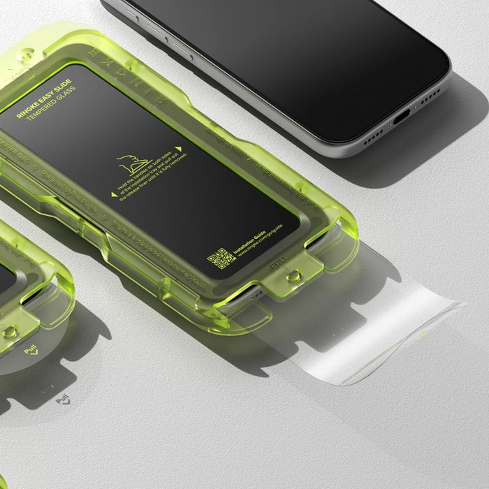 Ringke Easy Slide 2-pack tempered glass for iPhone 17 Pro Max - black