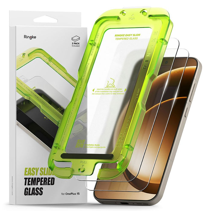 Ringke Easy Slide 2-Pack Tempered Glass for OnePlus 15