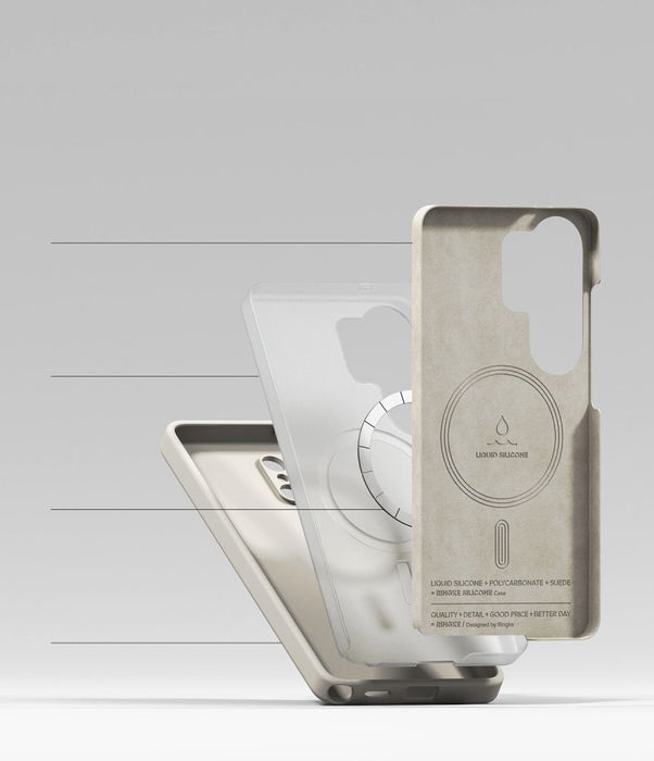 Ringke Silicone MagSafe Case for Samsung Galaxy S26 Ultra - Beige
