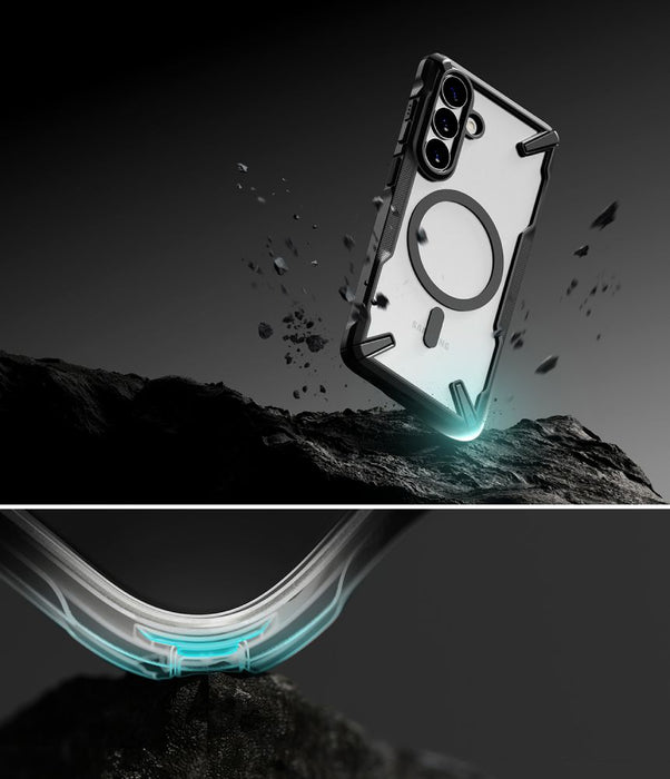 Ringke Fusion X Magnetic MagSafe Case for Samsung Galaxy S26+ - Clear Black