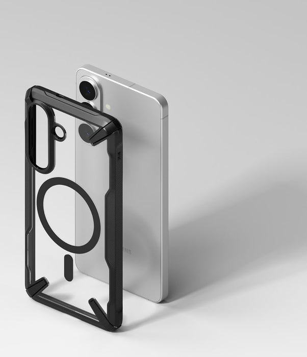 Ringke Fusion X Magnetic MagSafe Case for Samsung Galaxy S26+ - Clear Black