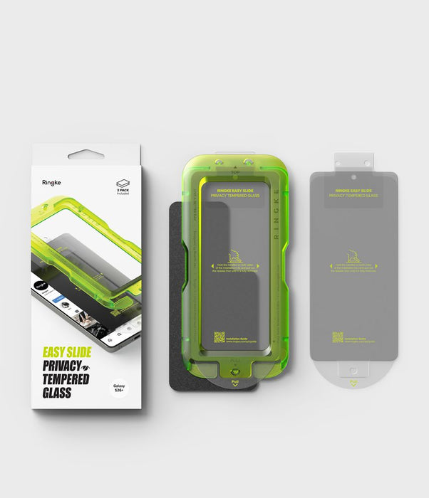 Ringke Easy Slide Privacy 2-Pack Tempered Glass for Samsung Galaxy S26+