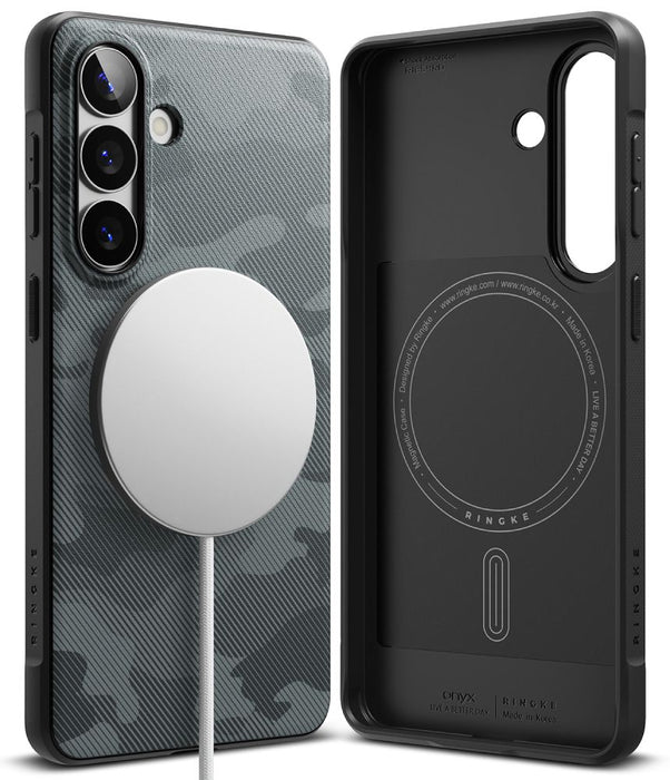 Ringke Onyx Magsafe Case for Samsung Galaxy S26 - Gray and Black