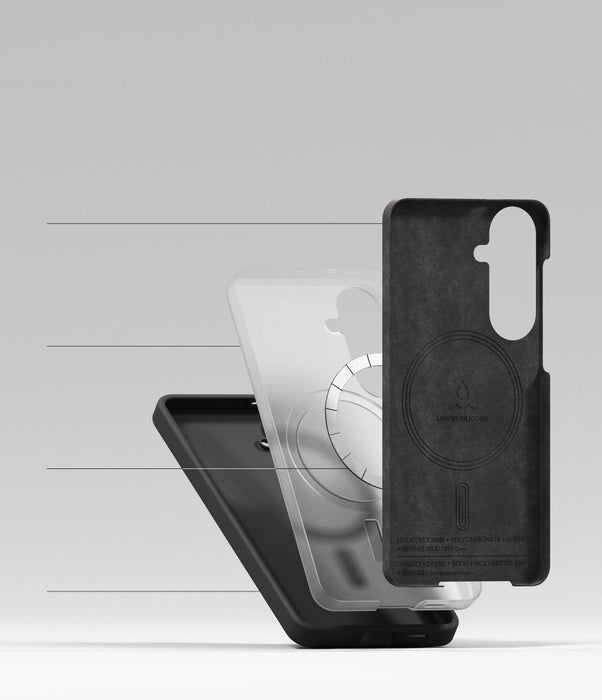 Ringke Silicone MagSafe Case for Samsung Galaxy S26 - Black