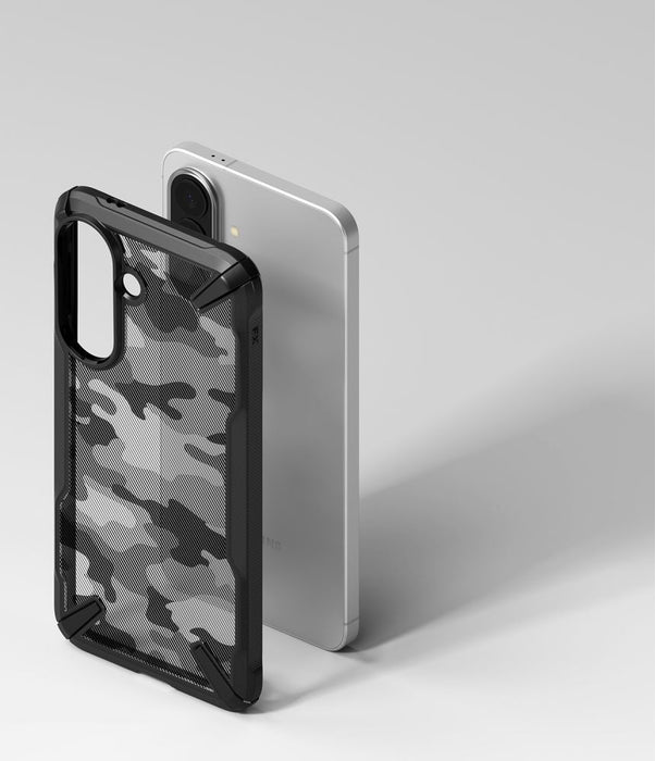 Ringke Fusion X Case for Samsung Galaxy A57 5G - Black and Gray
