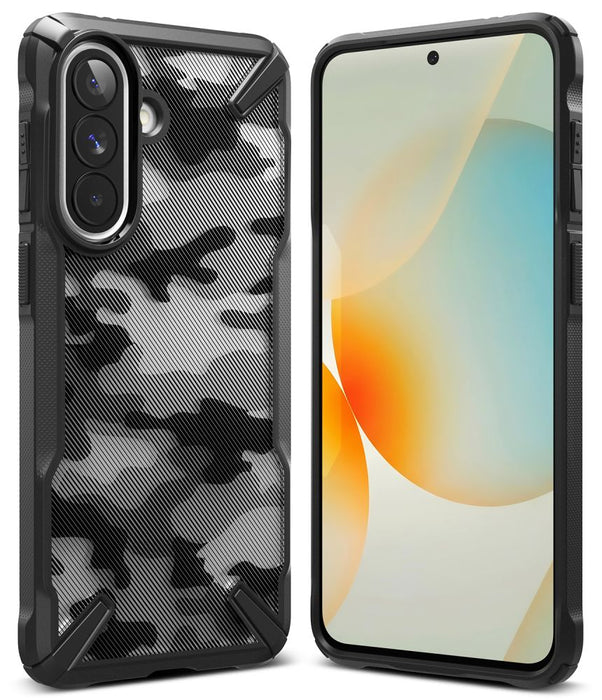 Ringke Fusion X Case for Samsung Galaxy A57 5G - Black and Gray