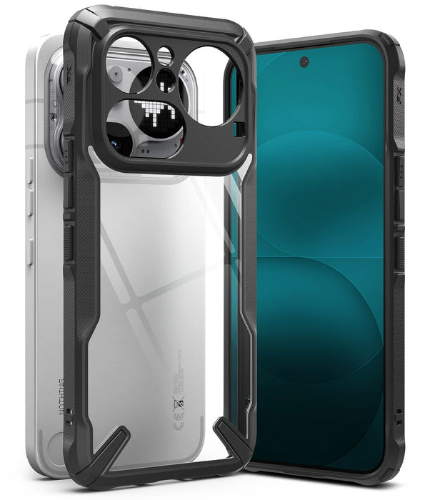 Ringke Fusion X case for Nothing Phone 4A Pro - transparent and black