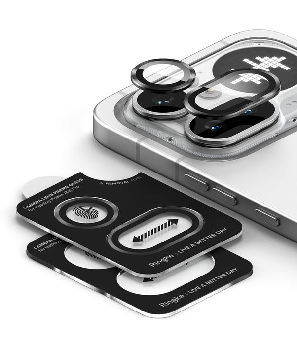 Ringke Camera Frame Protector 2-Pack for Nothing Phone 4A Pro - Black