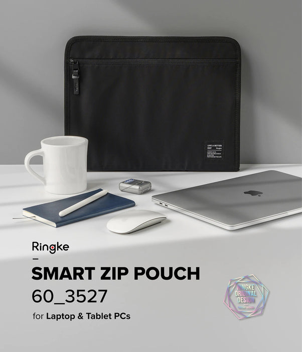 Ringke Smart Zip Pouch for a laptop up to 13&quot; with a stand - beige