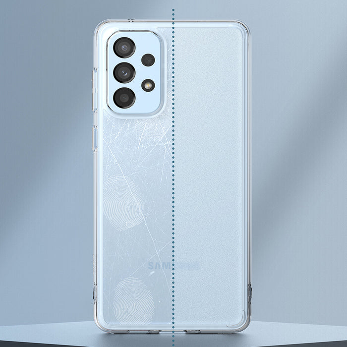 Ringke Fusion Matte tpu case with a translucent Samsung Galaxy A73 gel frame
