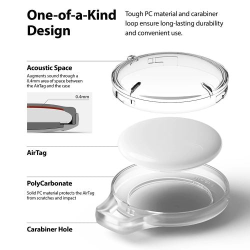 Ringke AirTag Case Slim Smoke Black