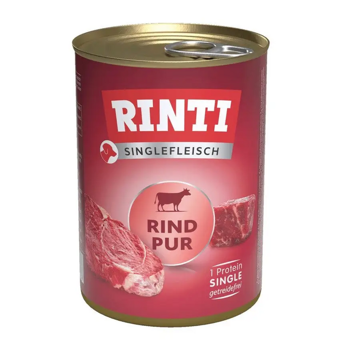 RINTI Singlefleisch Pur Beef - wet dog food - 400g - Wet foodDLP-KAM<<<For the dogDLP<<<ActionPL